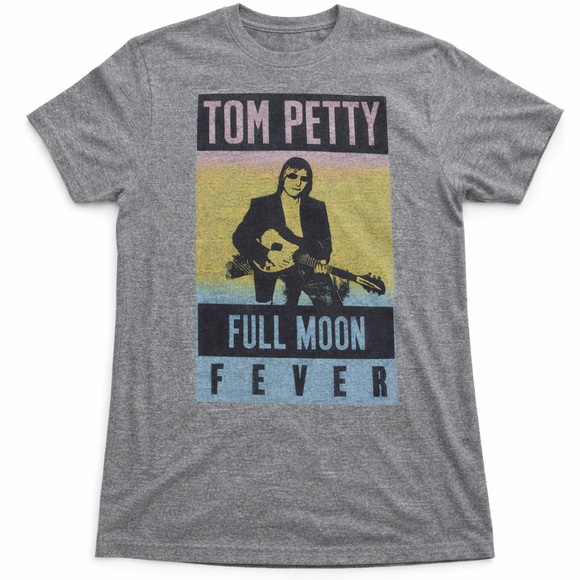 Tom Petty Full Moon Fever Tour Band T-Shirt Medium Gray Merch Cotton Indie - Picture 2 of 8